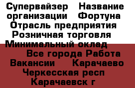 Супервайзер › Название организации ­ Фортуна › Отрасль предприятия ­ Розничная торговля › Минимальный оклад ­ 19 000 - Все города Работа » Вакансии   . Карачаево-Черкесская респ.,Карачаевск г.